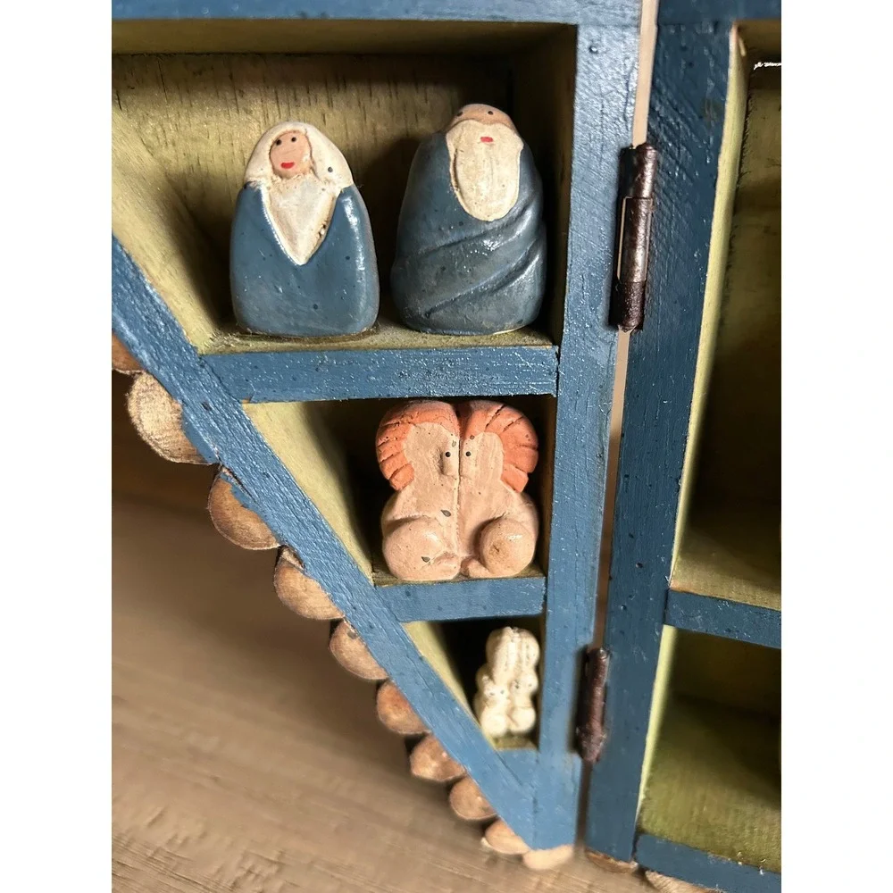 Vintage rustic Noah's ark‎ decor-handcrafted baby nursery decor